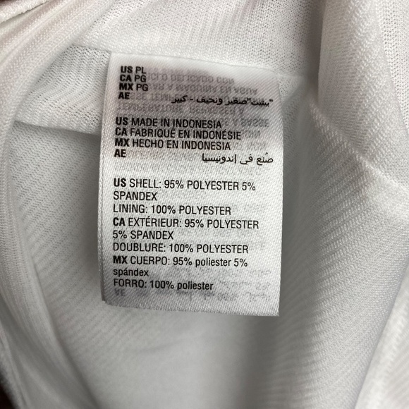 NWT Bar III Womenʻs Bright White Spaghetti Strap Zip Back Blouse Size PL - Picture 8 of 9